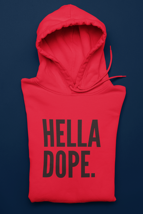 Hella Dope/Black Print Hoodie
